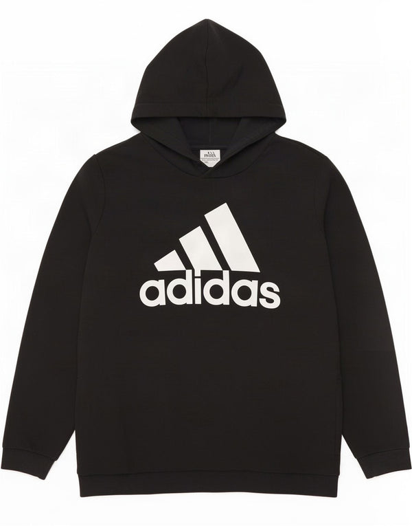 Adidas Damen Graphic Hoodie Pullover UK 28/30 3XL Schwarz Baumwolle