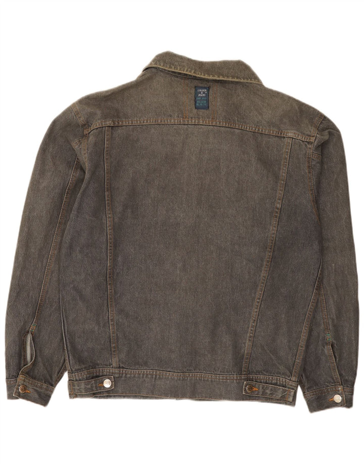 Vintage Herren Jeansjacke UK 40 Große graue Baumwolle