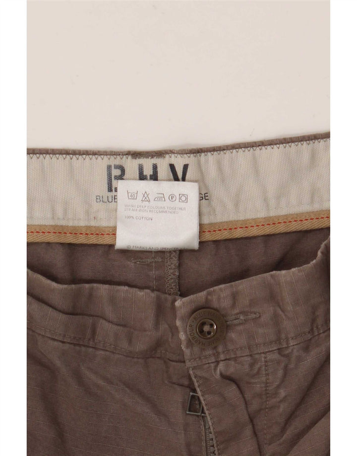 Marks & Spencer Herren Blue Harbour Gerade Chinohose W40 L27 Grau