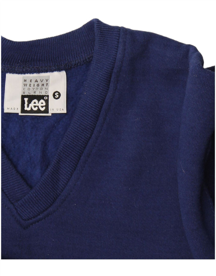 Lee Herren-Sweatshirt, Pullover, Größe S, marineblau, Baumwolle