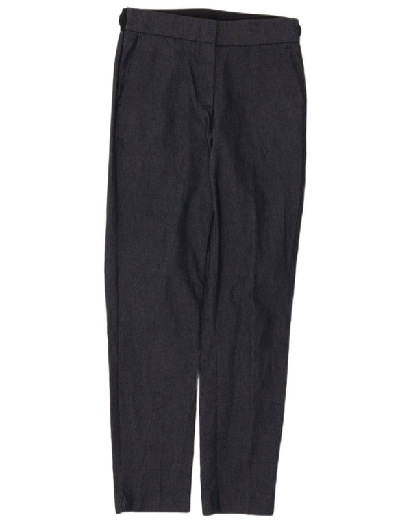 Zara Damen Slim Anzughose XS W24 L27 Marineblau