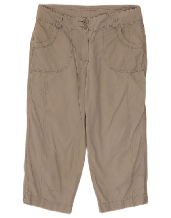 Marks & Spencer Damen gerade Caprihose UK 10 Small W30 L20 Beige