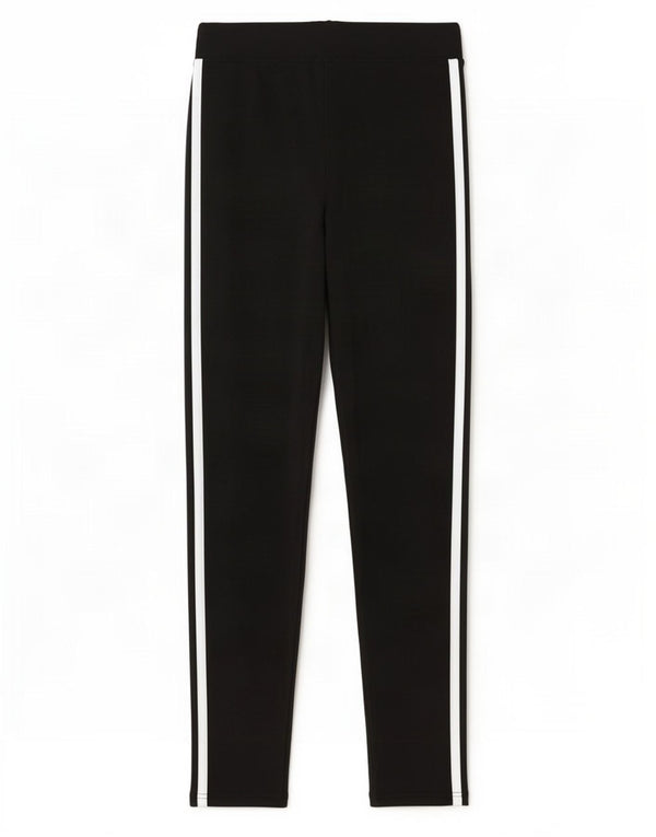 Adidas Mädchen-Leggings, 11–12 Jahre, schwarze Baumwolle