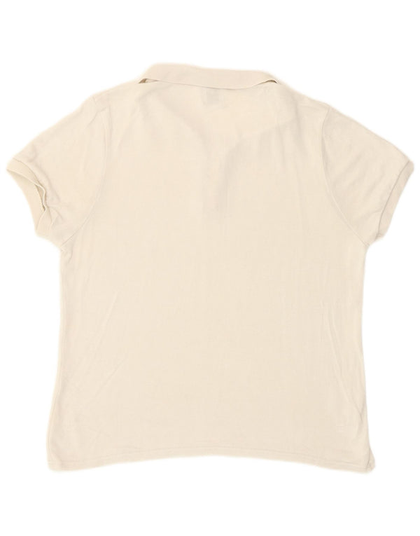 Zara Damen Poloshirt UK 12 Medium Beige