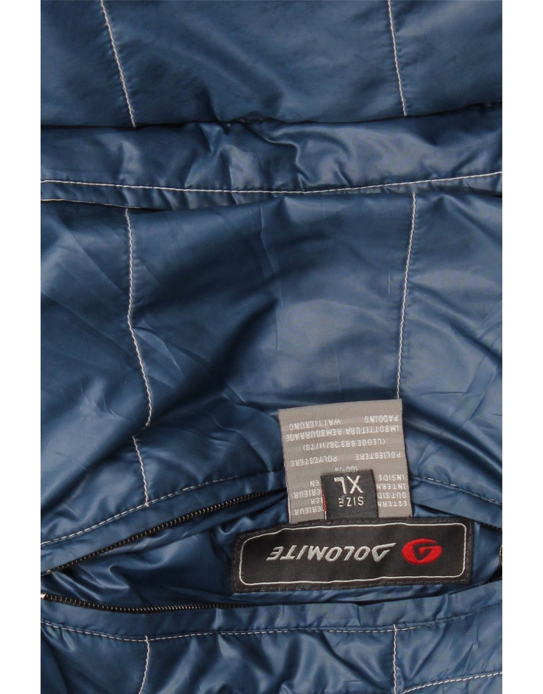 Dolomite Damen Crop Graphic Wattierte Jacke UK 18 XL Blauer Farbblock