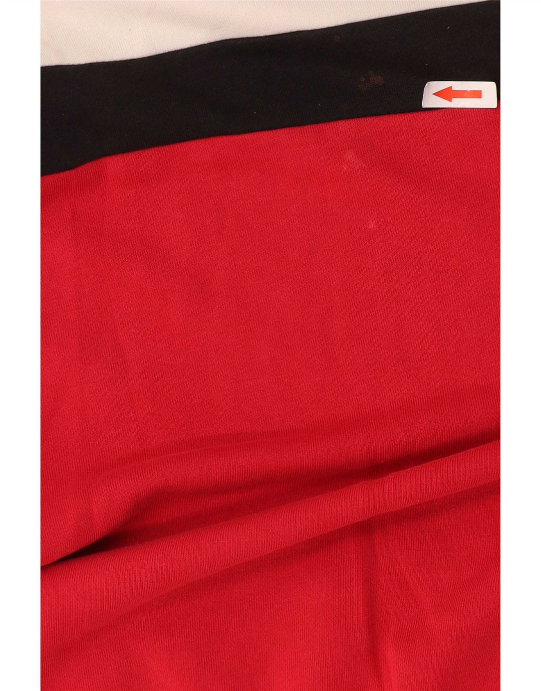 Fila Herren-Sweatshirt mit Grafik, groß, rot, Colourblock-Baumwolle