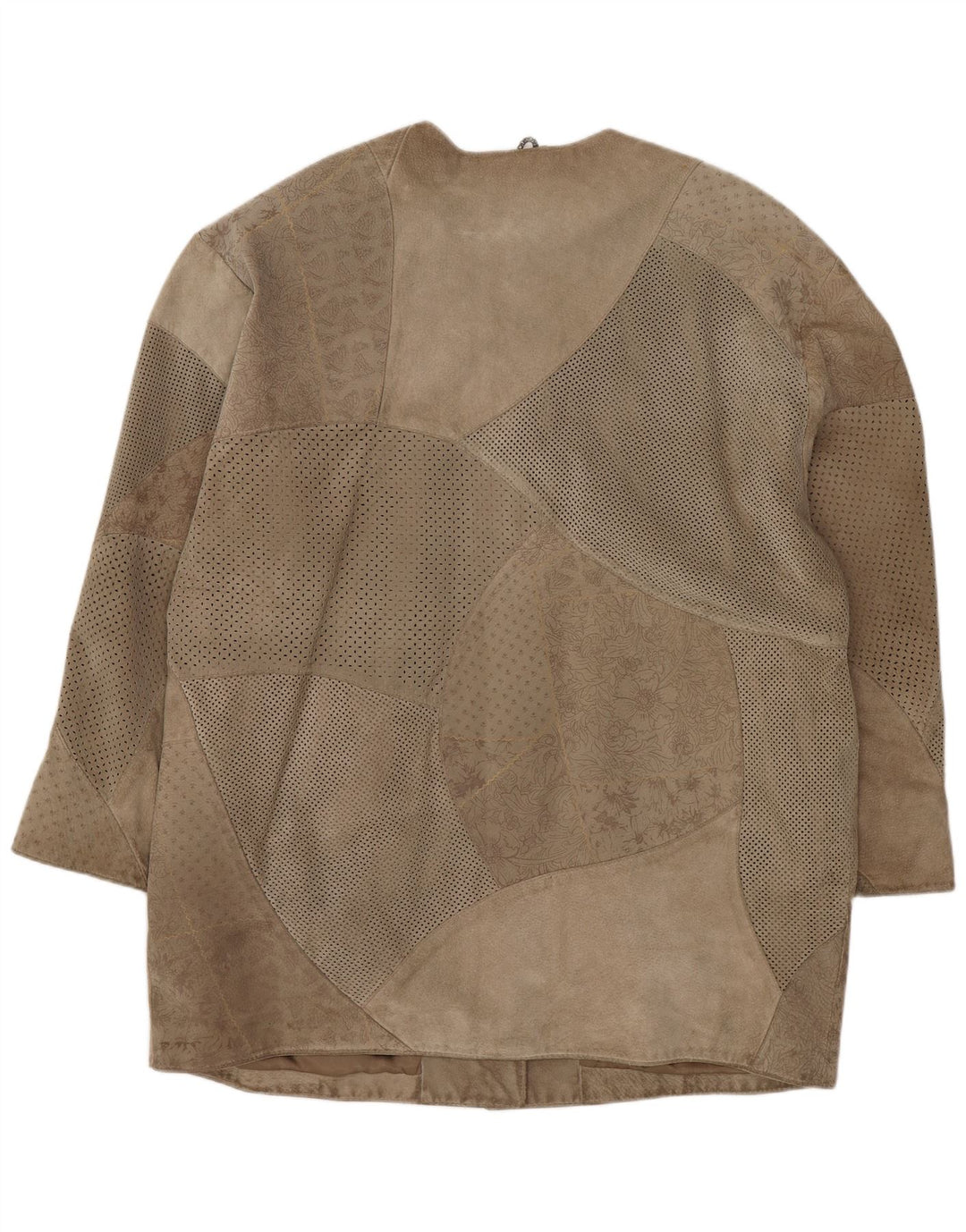 Giorgio Mobiani Damen Wildledermantel UK 18/20 XL Grauer Farbblock