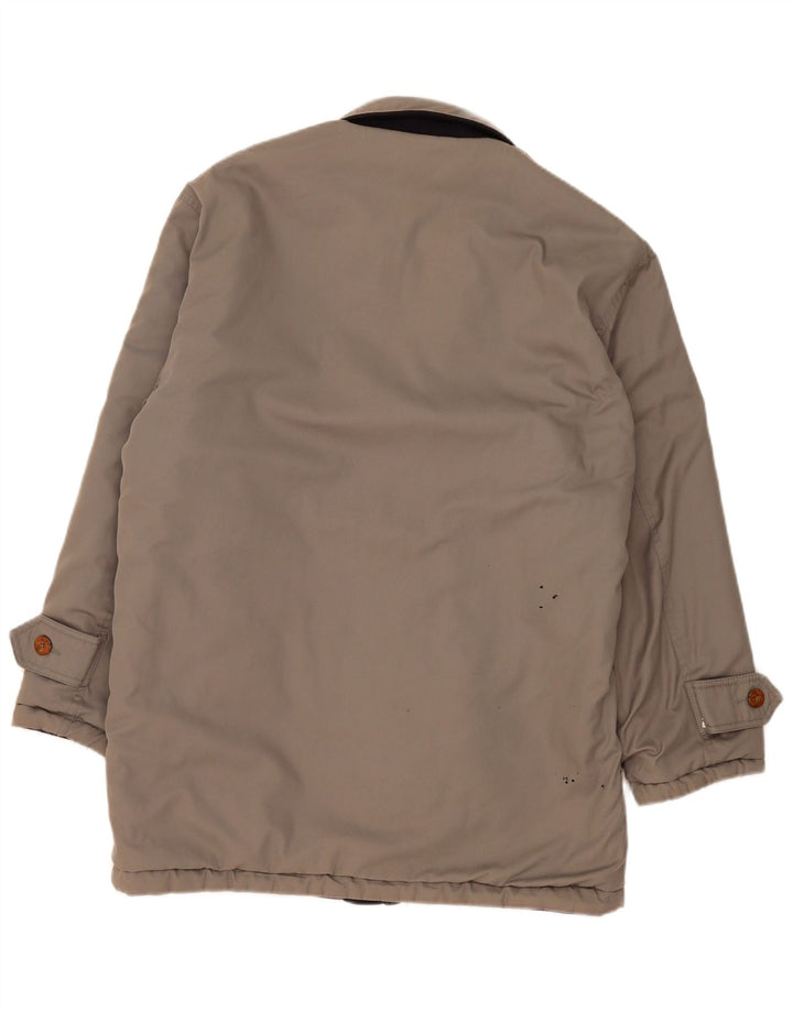 Vintage Herren Wende-Windbreaker-Mantel UK 38 Mittelgrau