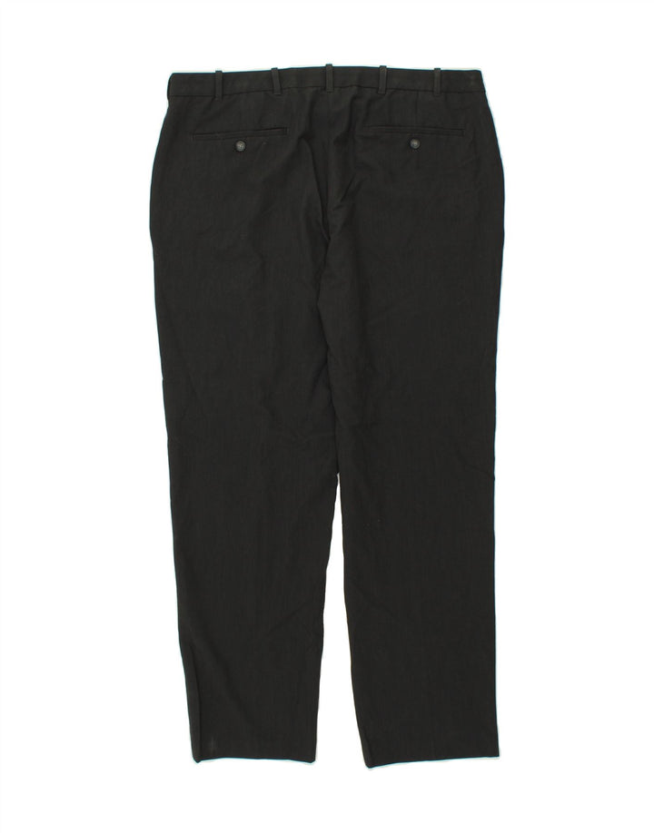 IZOD Mens Straight Chino Trousers W38 L32 Black Polyester Vintage Izod and Second-Hand Izod from Messina Hembry 