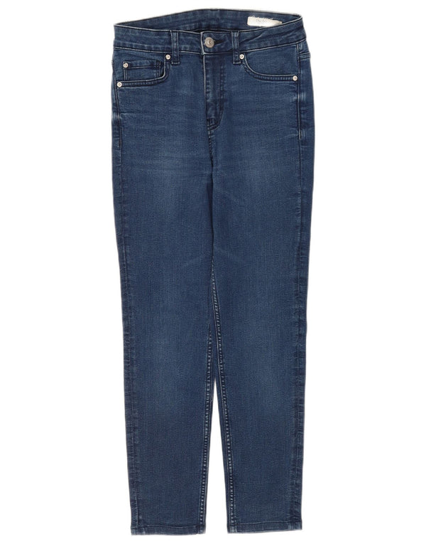 Marks & Spencer Damen The Ivy Skinny Jeans UK 8 Small W26 L25 Blaue Baumwolle