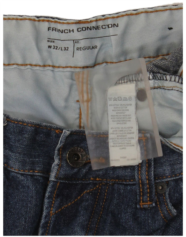 French Connection Herren-Jeans, normal, gerade, W32, L32, Blau, Baumwolle