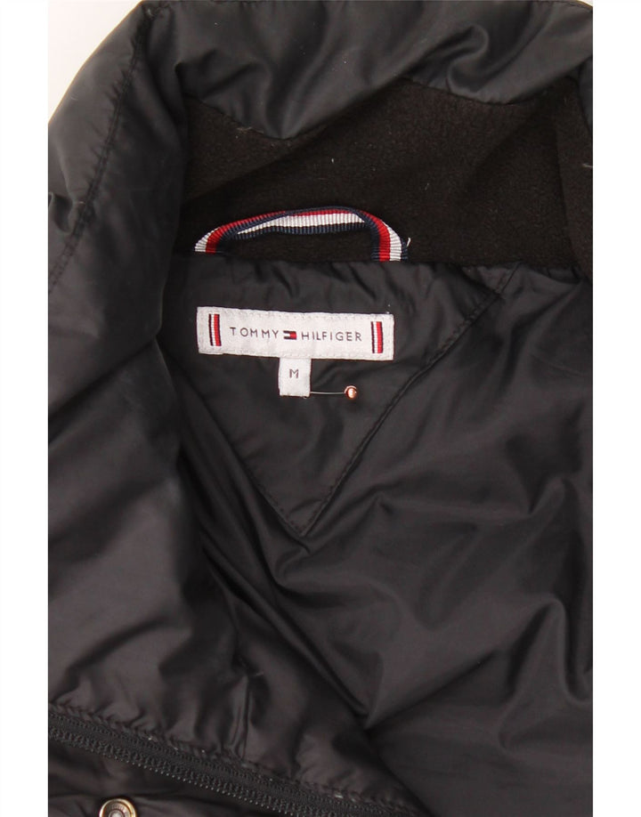 TOMMY HILFIGER Womens Padded Coat UK 14 Medium Black Polyester Vintage Tommy Hilfiger and Second-Hand Tommy Hilfiger from Messina Hembry 