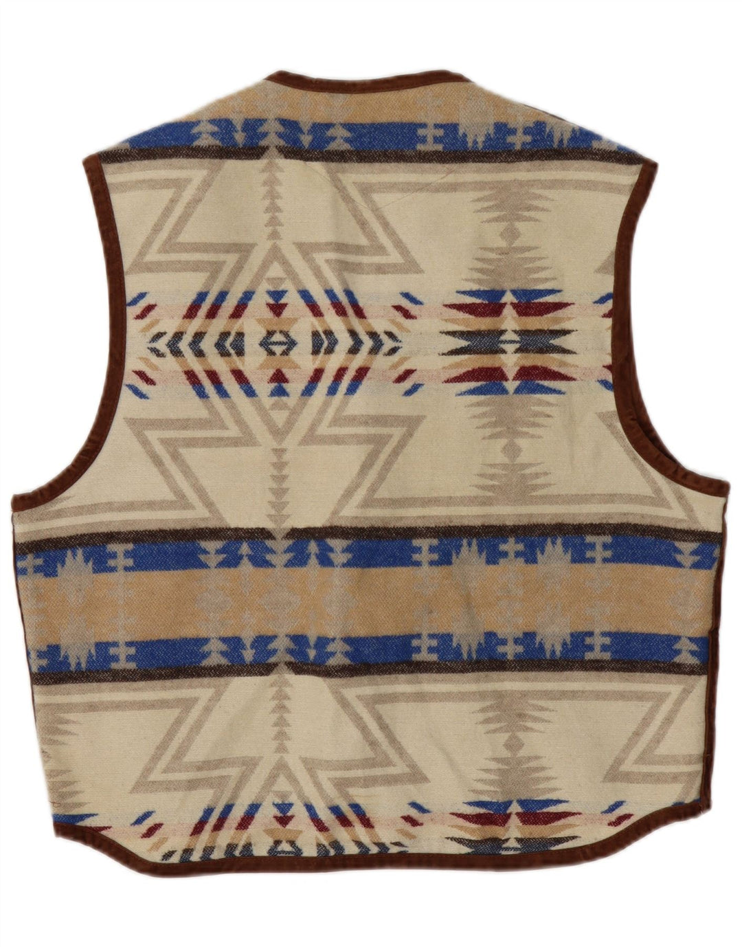 MULTIBLU Herrenweste UK 40 Large Beige Fair Isle