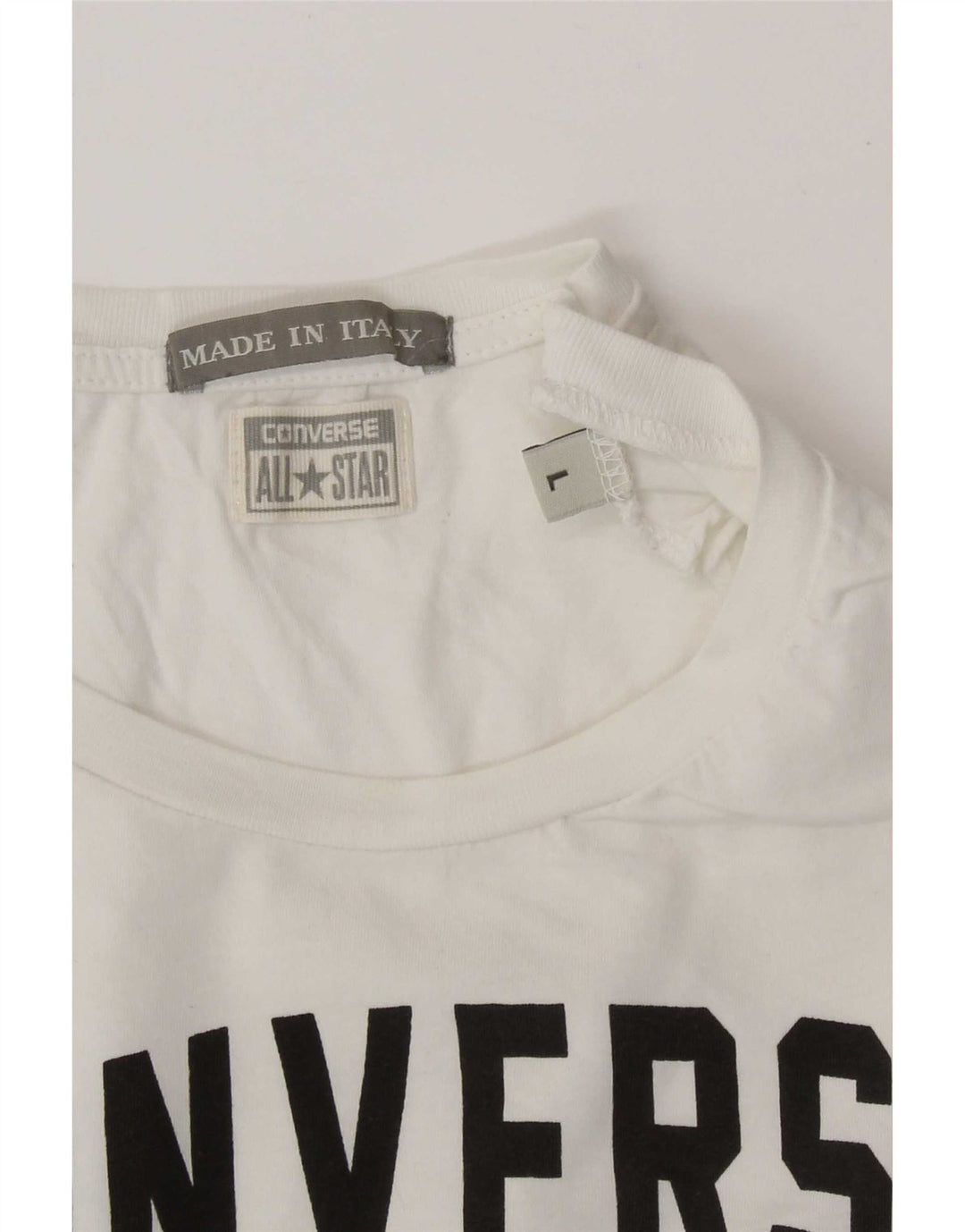 Converse Damen Graphic Vest Top UK 14 Large Weiß