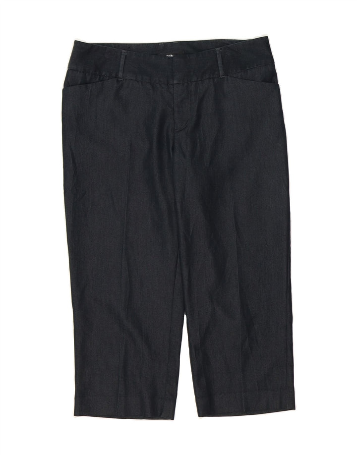 MOSSIMO Womens Straight Capri Trousers US 8 Medium W32 L21 Navy Blue Vintage Mossimo and Second-Hand Mossimo from Messina Hembry 
