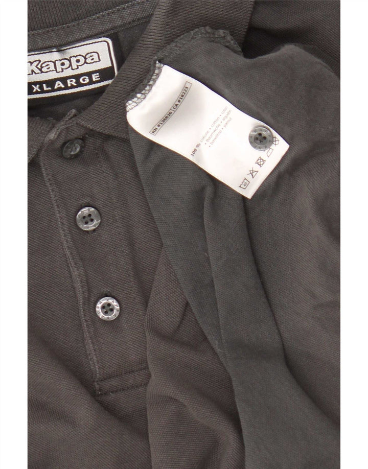Kappa Herren Poloshirt XL Grau Baumwolle