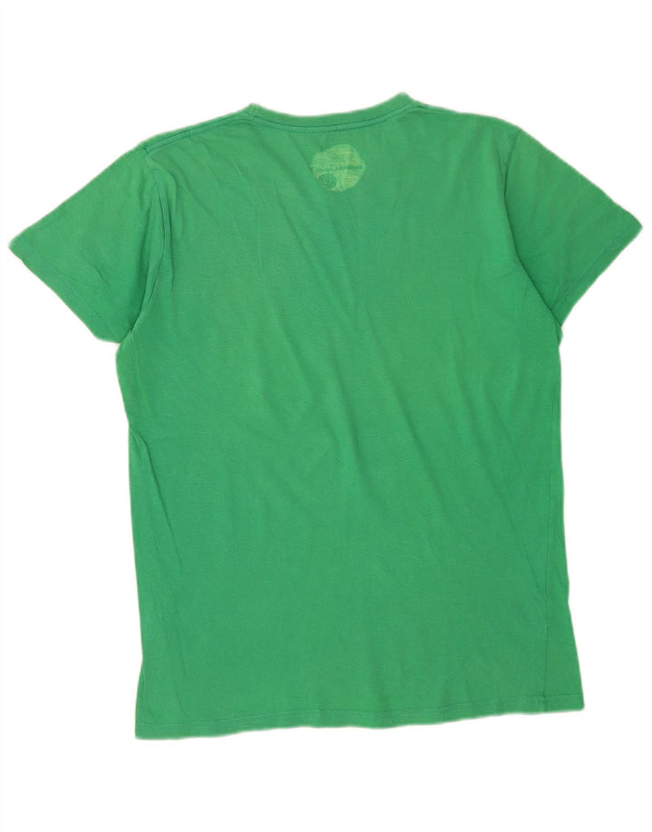 Element Herren Grafik-T-Shirt-Oberteil aus mittelgrüner Baumwolle