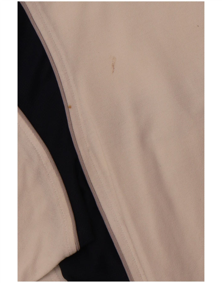 KAPPA Herren T-Shirt Top Small Weiß Colourblock Baumwolle Sport