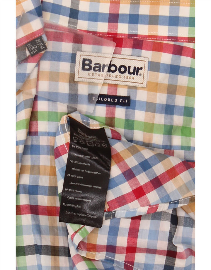 Barbour Herren Kurzarm-Hemd mit maßgeschneiderter Passform, 3XL, mehrfarbig, Gingham