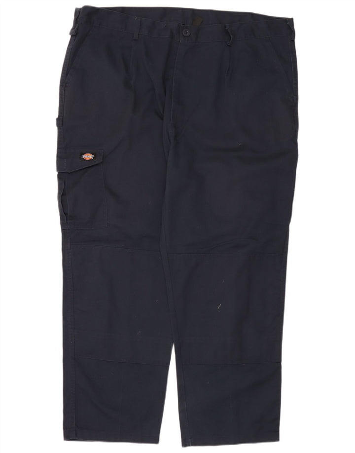 Dickies Gerade Herren-Cargohose W44 L28 Marineblaues Polyester