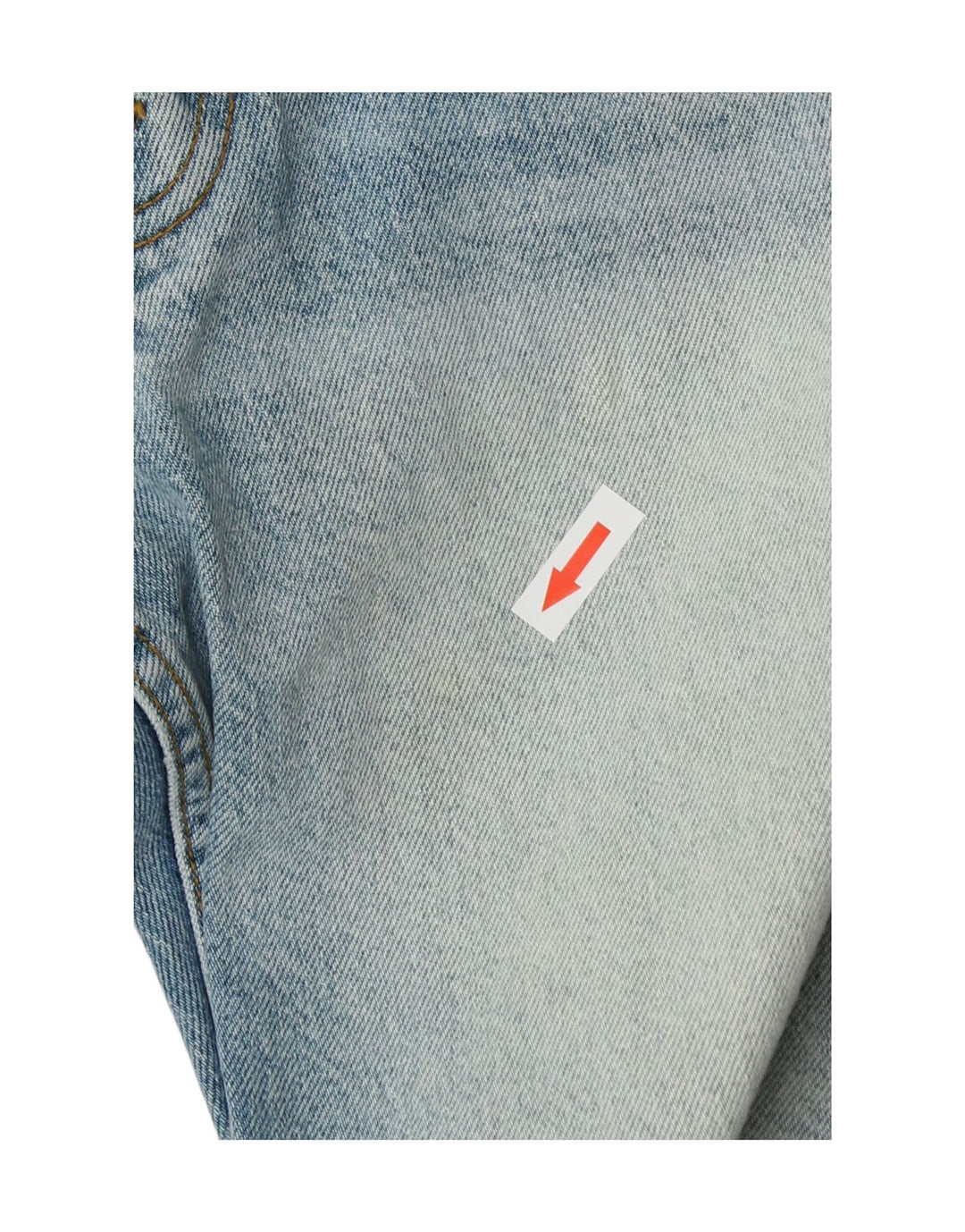 Zara Herren Distressed Straight Jeans EU 40 Medium W31 L29 Blaue Baumwolle