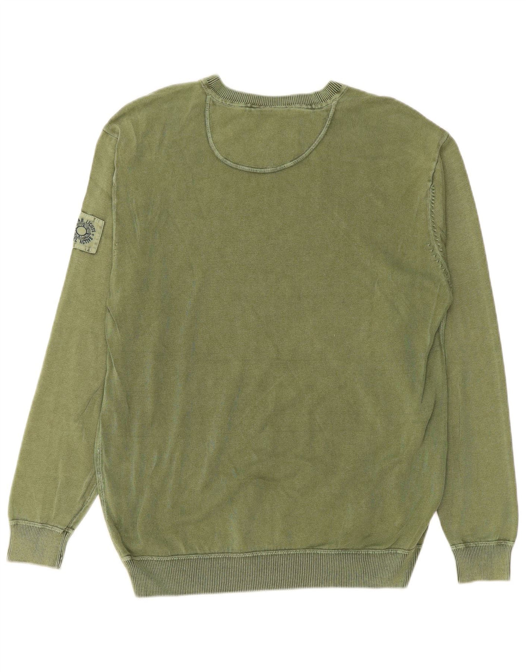 CAMEL ACTIVE Herren-Pullover mit V-Ausschnitt, groß, Khaki, Baumwolle