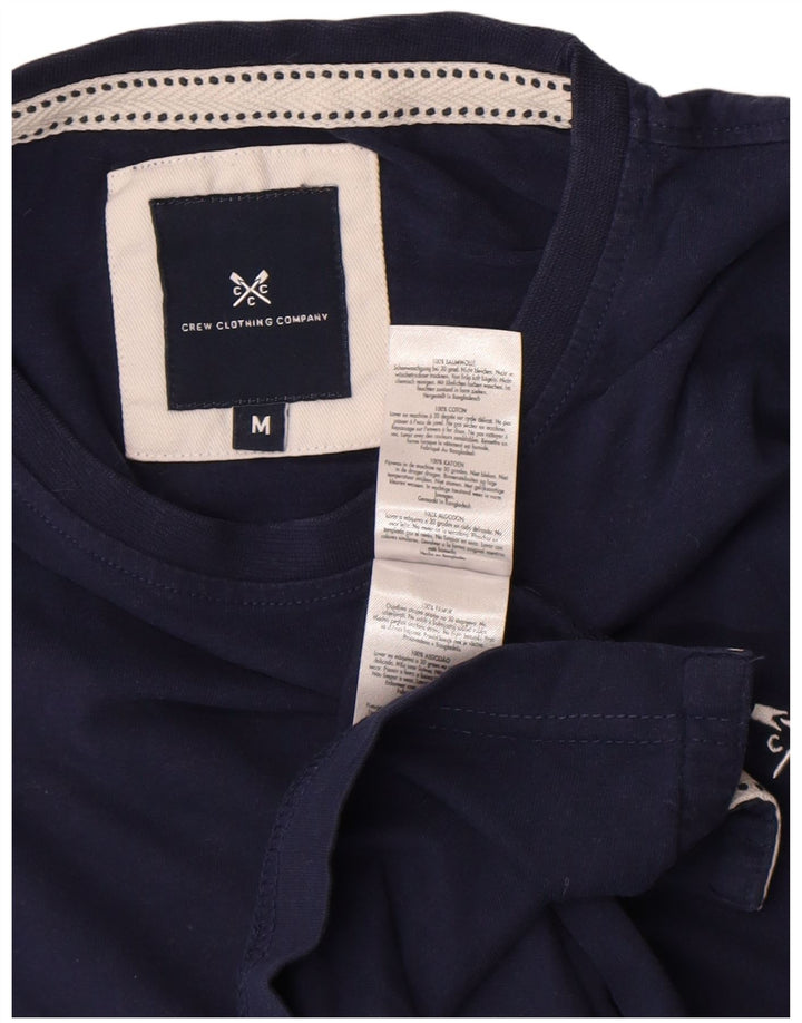 Crew Clothing Herren-T-Shirt-Oberteil, mittelgroß, marineblau, Baumwolle