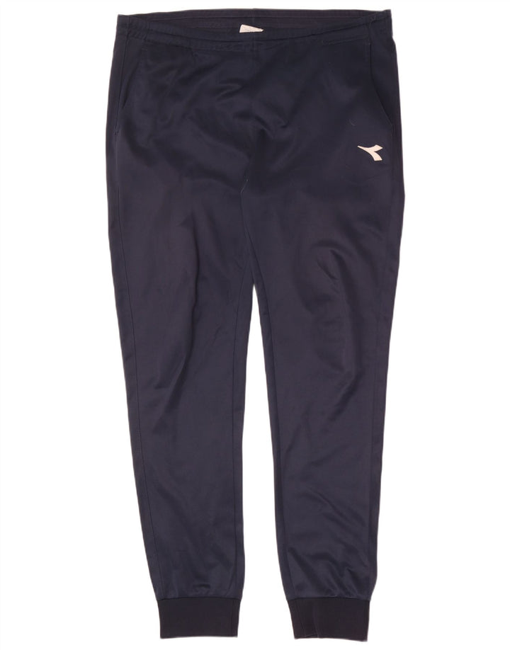 Diadora Herren-Trainingshose, Jogginghose, XL, Marineblau, Polyester