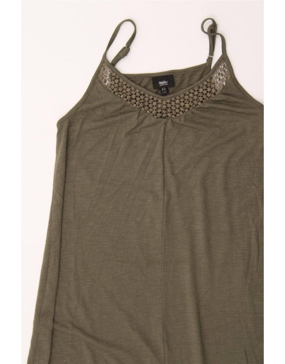 MOSSIMO Womens Slip Dress UK 6 XS Khaki Polyester Vintage Mossimo and Second-Hand Mossimo from Messina Hembry 