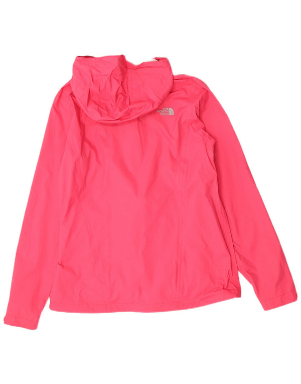 The North Face Womens Dryvent Hooded Rain Jacket UK 14 Mittelrosa Nylon