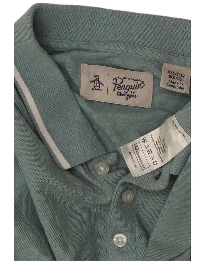 Penguin Herren Poloshirt 2XL Grüne Baumwolle