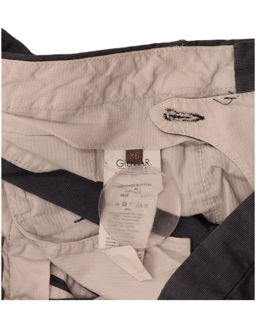 SIVIGLIA Gerade Chinohose für Herren, W35, L32, Marineblau, Baumwolle