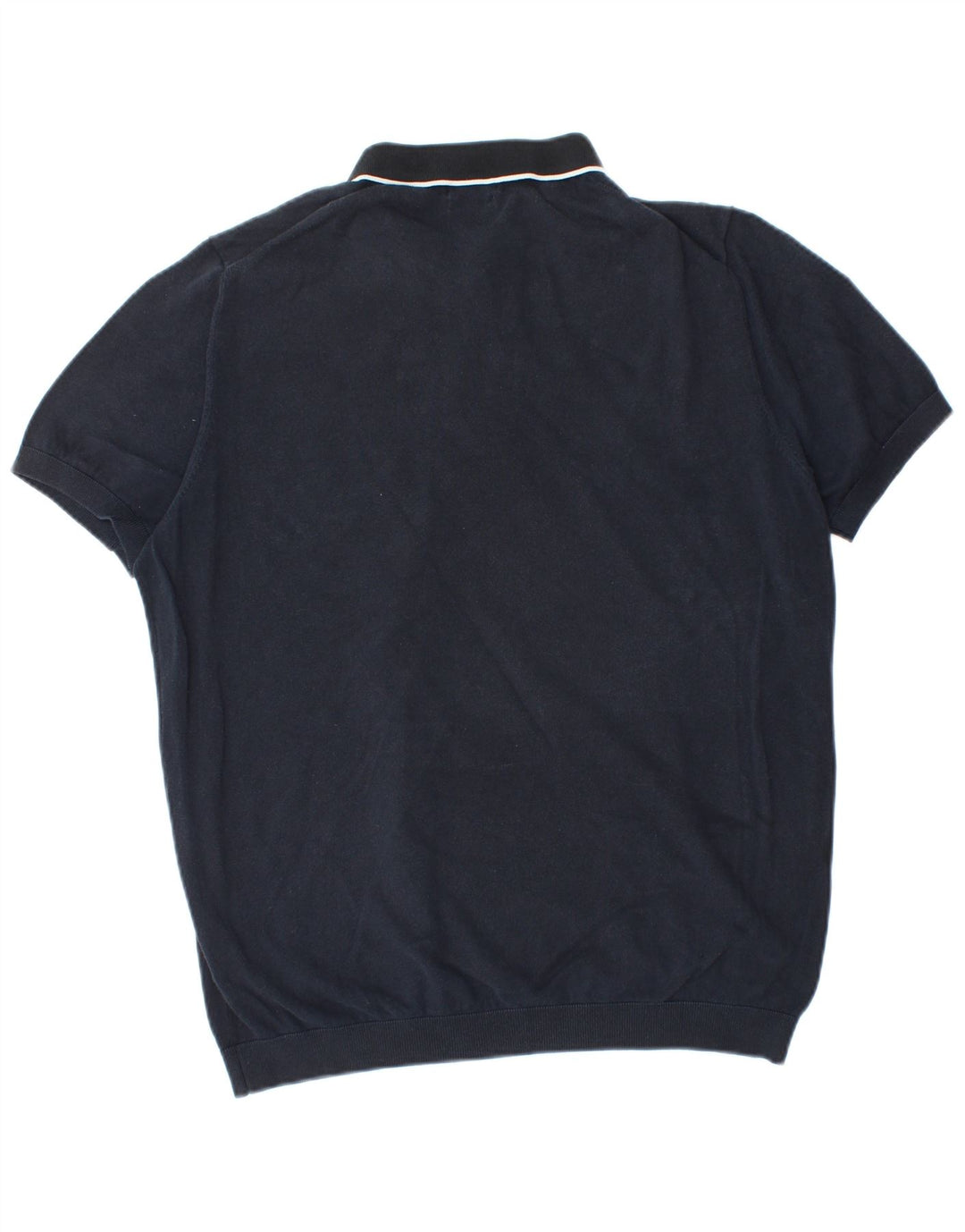 Massimo Dutti Herren Poloshirt 2XL Marineblau Baumwolle