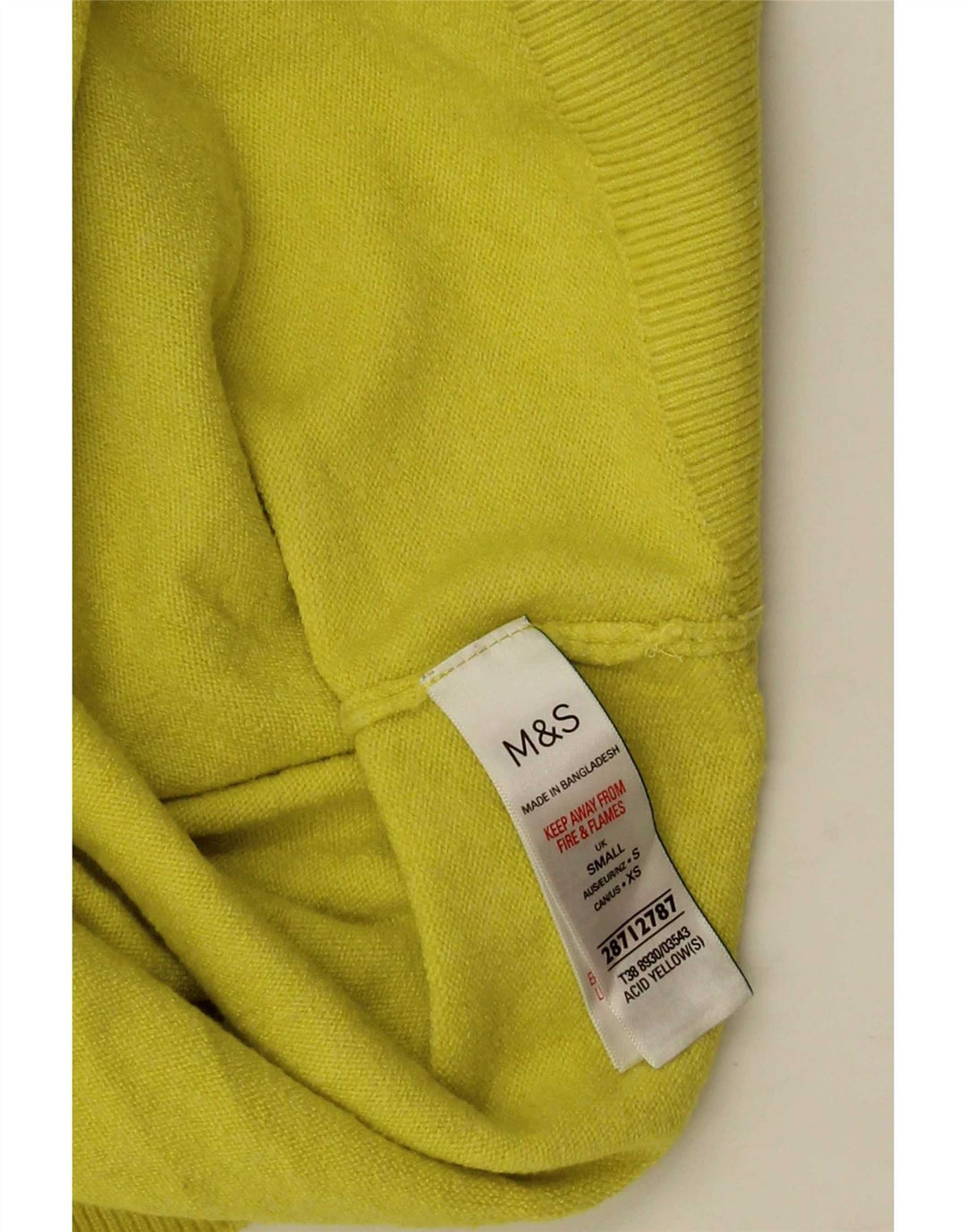 Marks & Spencer Rollkragenpullover für Damen, Gr. 10, Gelb
