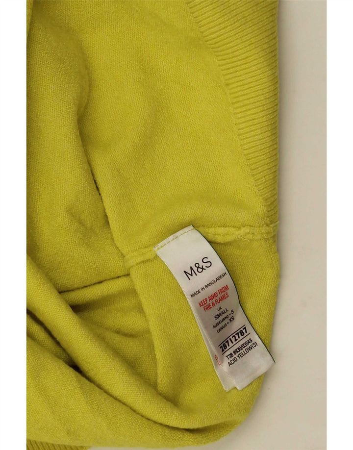 Marks & Spencer Rollkragenpullover für Damen, Gr. 10, Gelb