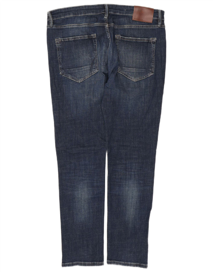 ALL SAINTS Herren Slim Jeans W34 L30 Marineblau Baumwolle