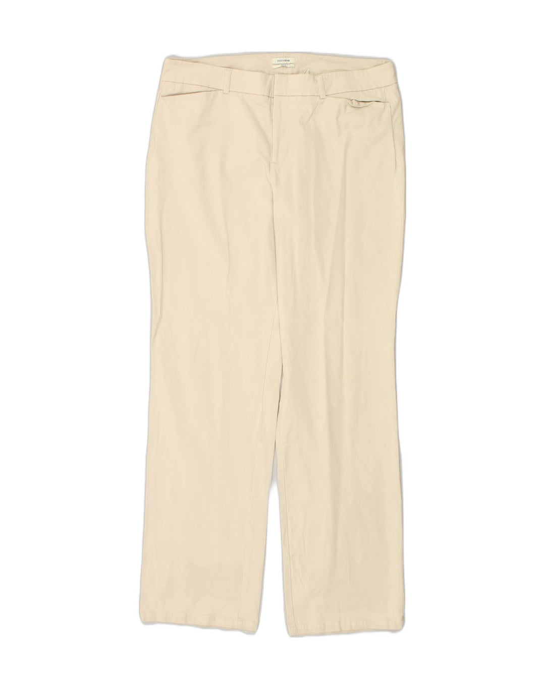 DOCKERS Womens Straight Casual Trousers US 16 2XL W36 L32  Beige Cotton | Vintage Dockers | Thrift | Second-Hand Dockers | Used Clothing | Messina Hembry 