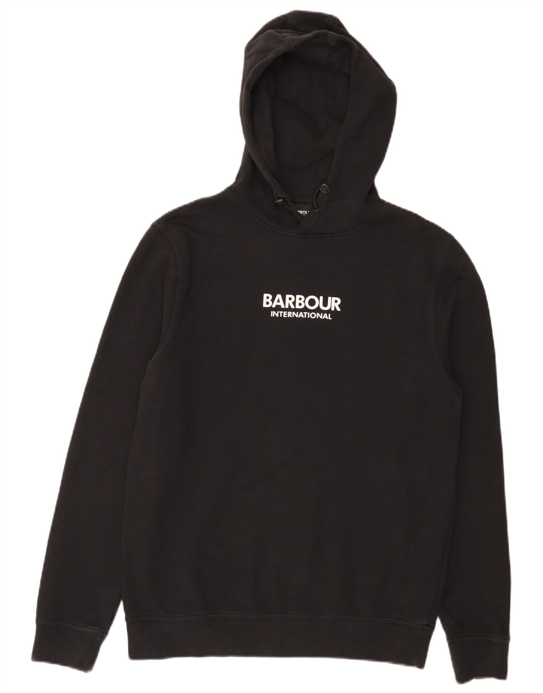 Barbour Herren-Kapuzenpullover mit Grafik, Größe S, schwarze Baumwolle