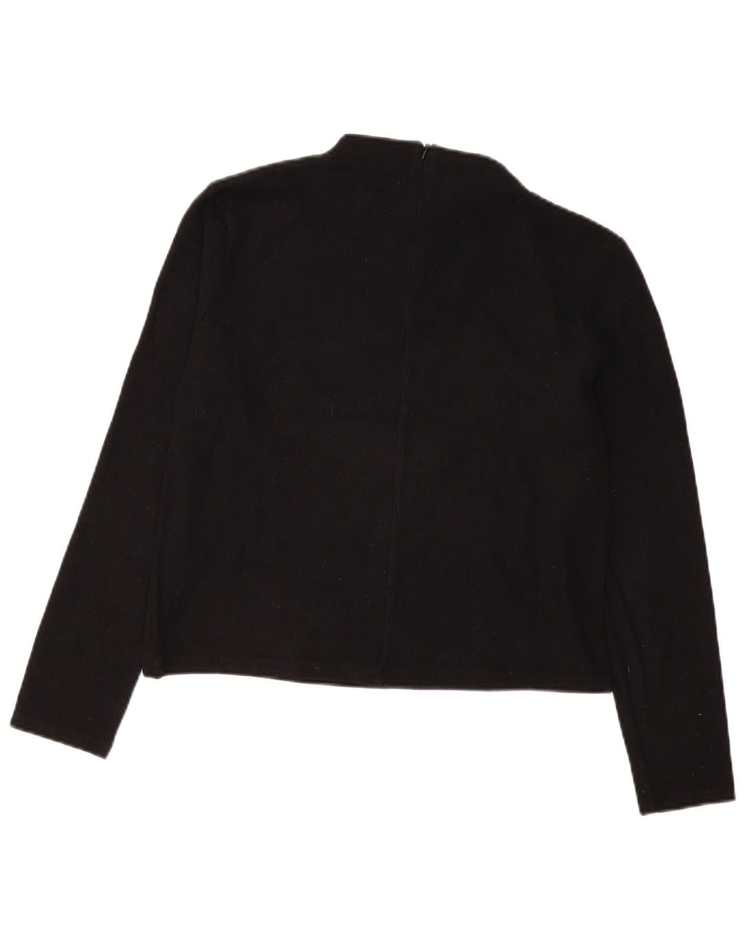 Zara Damen Top Langarm UK 14 Medium Schwarz