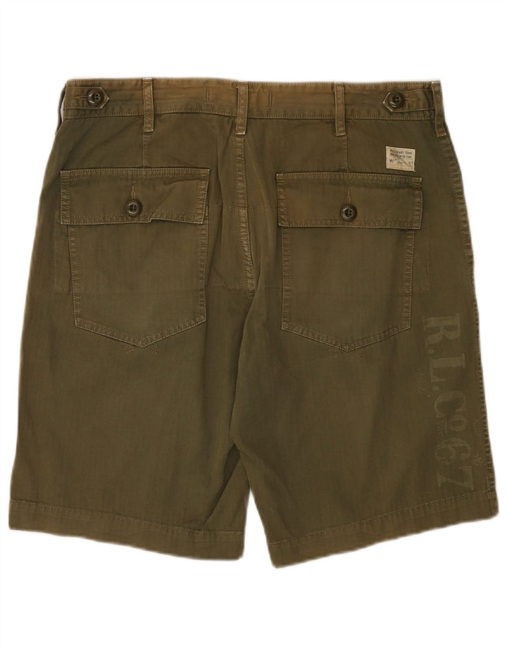 RALPH LAUREN Herren-Chinoshorts mit Grafik, W31, mittlere Khaki-Baumwolle
