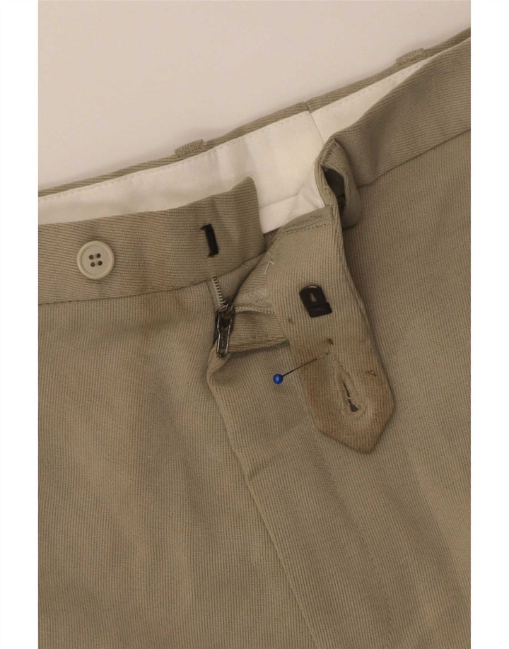 Gerade Herren-Anzughose von Marks & Spencer, W34, L31, Beige, Polyester