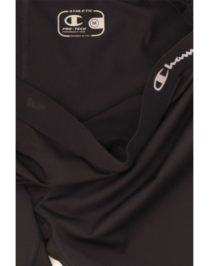 Champion Damen Capri-Leggings mit Grafik, UK 14, mittelschwarz