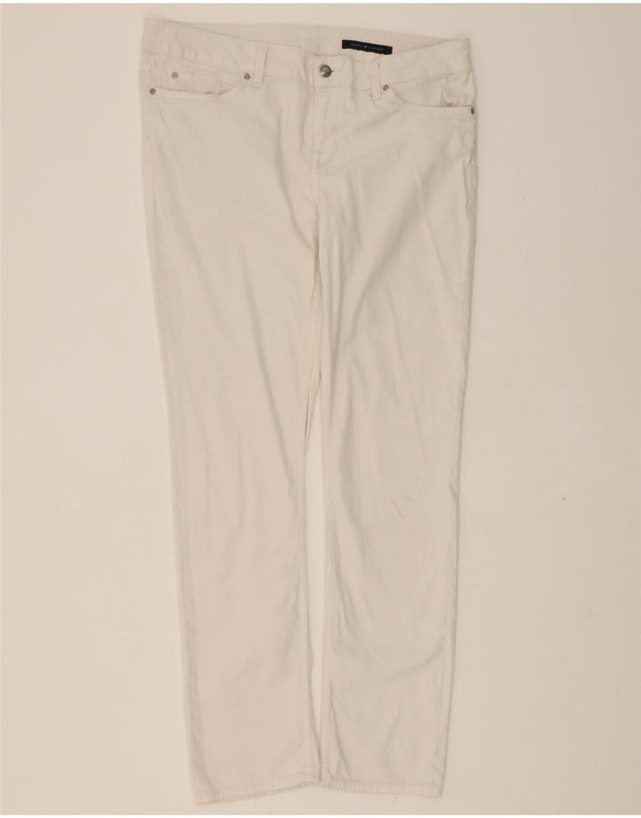 TOMMY HILFIGER Womens Slim Jeans W32 L32 White Cotton Vintage Tommy Hilfiger and Second-Hand Tommy Hilfiger from Messina Hembry 