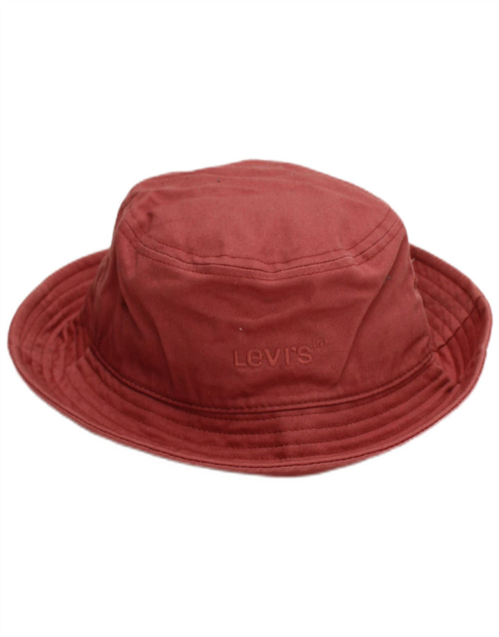Levi's Herren Fischerhut, klein, aus roter Baumwolle