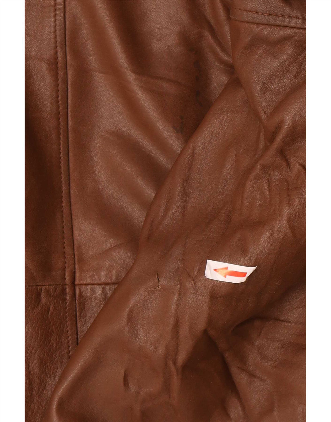 Vintage Damen Ledermantel IT 50 XL Braun