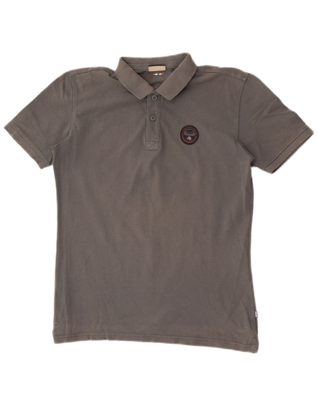 Napapijri Herren Geographic Poloshirt Small Grau
