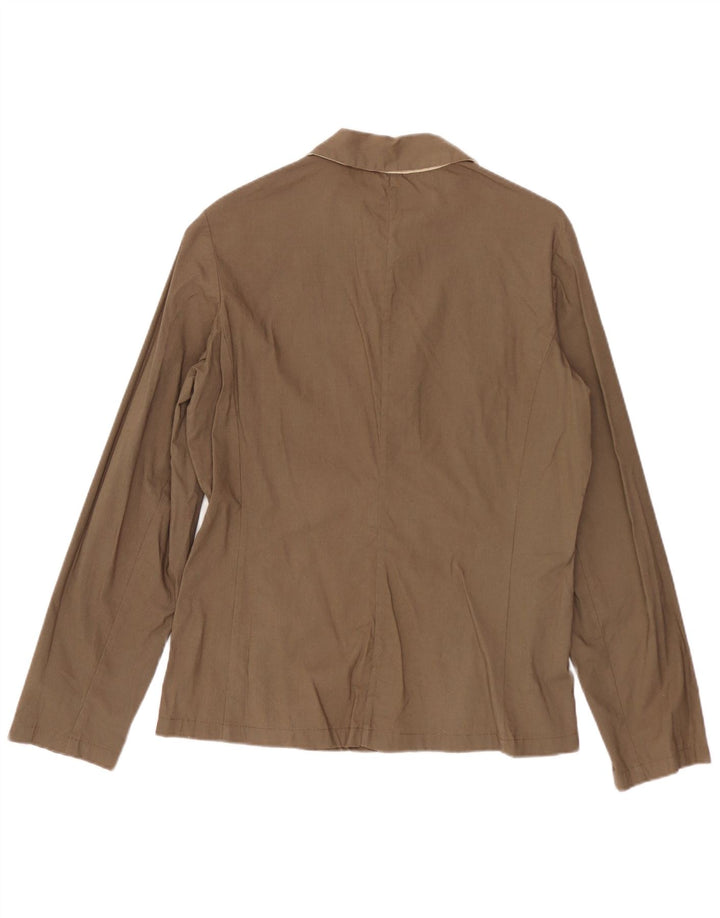 MARKS & SPENCER Damen Bomberjacke UK 8 Small Khaki Baumwolle