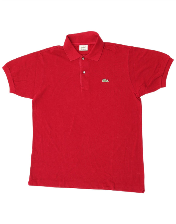 Lacoste Herren-Poloshirt, Größe 4, mittelrote Baumwolle