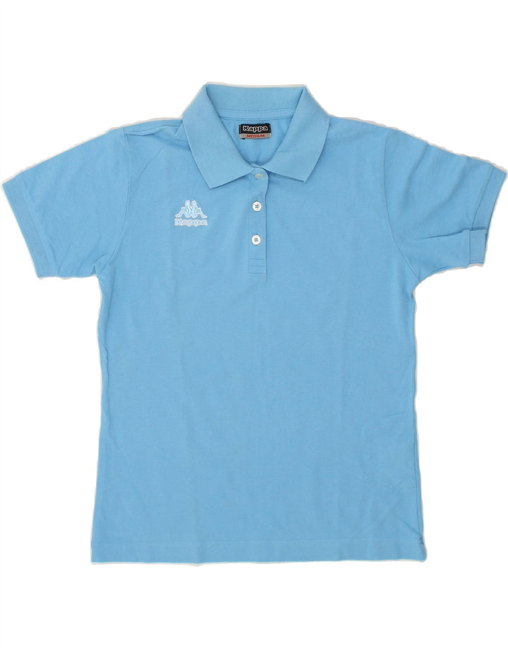 KAPPA Womens Polo Shirt UK 12 Medium Blue Vintage Kappa and Second-Hand Kappa from Messina Hembry 