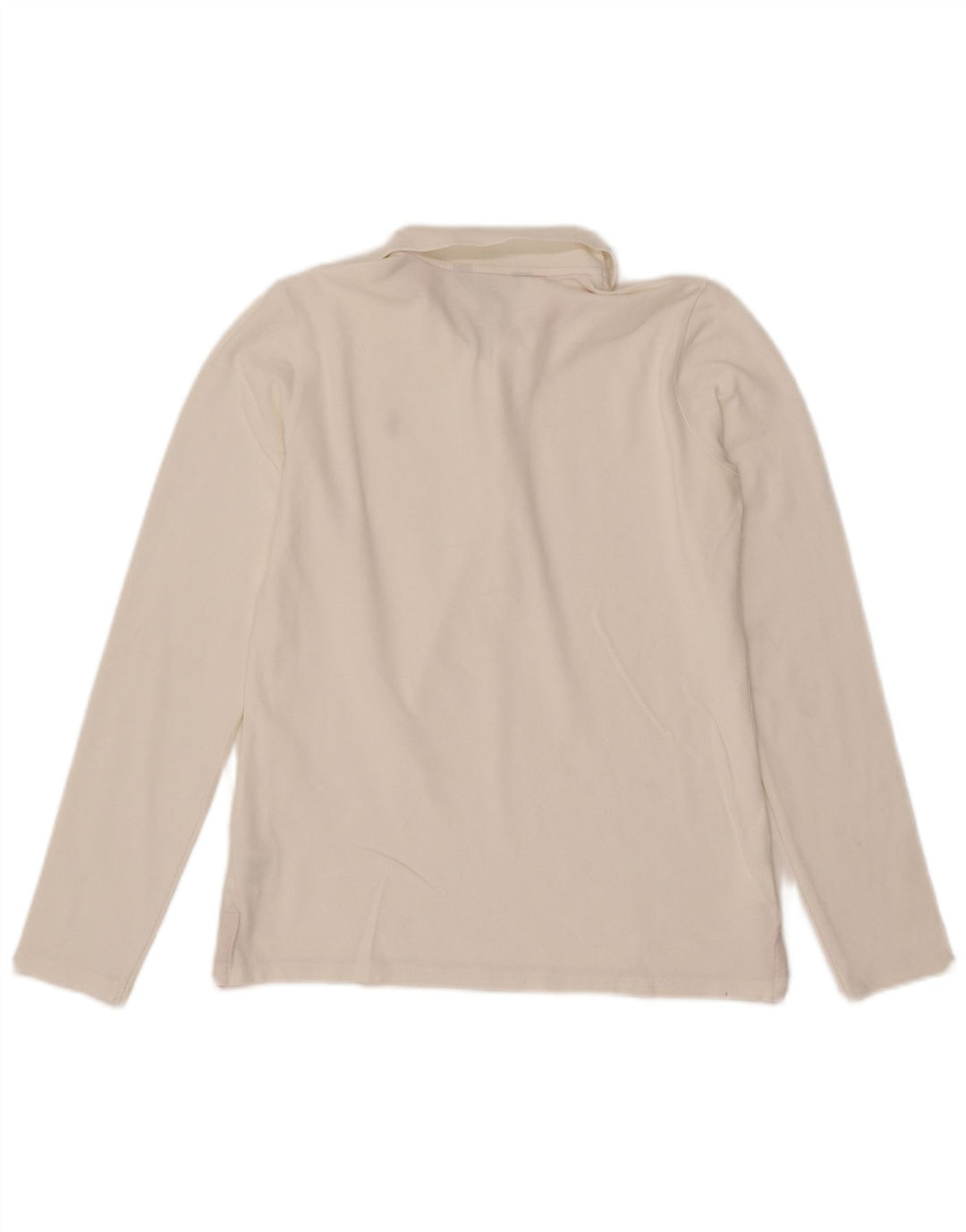 Ralph Lauren Langarm-Poloshirt für Mädchen, 13–14 Jahre, XL, weiße Baumwolle